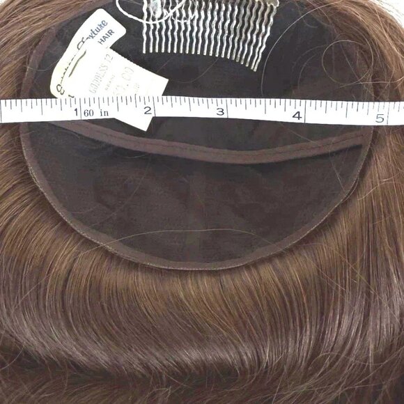 Vintage 100% Human Hair Fall from the 1970's -#32 Med Dark Brown  NEW with tags - Picture 9 of 10